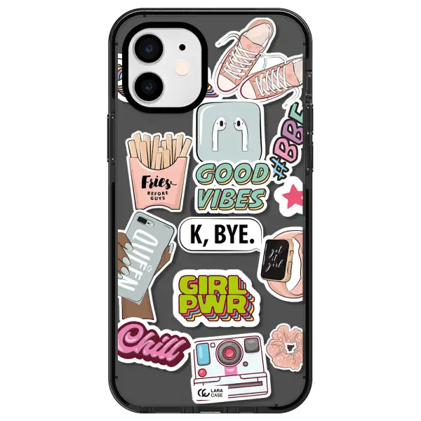 Girl Power Apple iPhone 11 impact Smoke Black Case