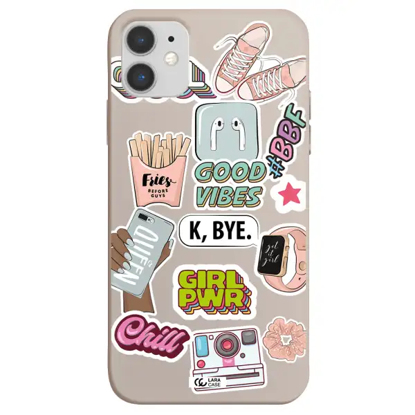 Girl Power Apple iPhone 11 Silicone Stone Case