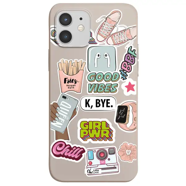 Girl Power Apple iPhone 12 mini Silicone Stone Case