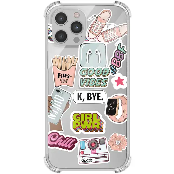 Girl Power Apple iPhone 12 pro max Clear PC Case