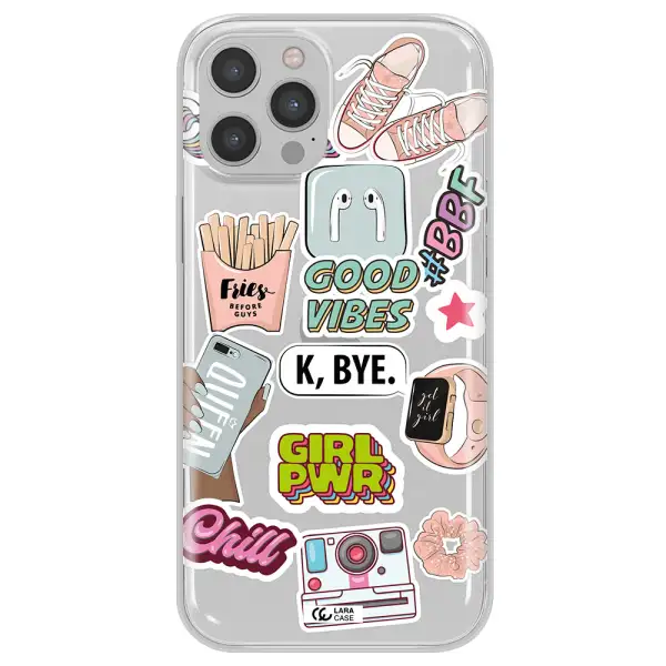 Girl Power Apple iPhone 12 pro max Clear TPU Case