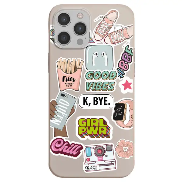 Girl Power Apple iPhone 12 pro Silicone Stone Case