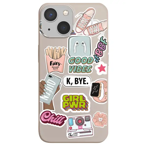 Girl Power Apple iPhone 13 mini Silicone Stone Case