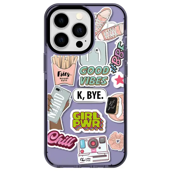 Girl Power Apple iPhone 13 Pro impact Lilac Case