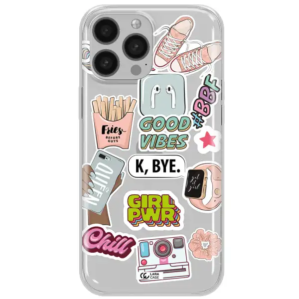 Girl Power Apple iPhone 13 Pro Max Clear TPU Case
