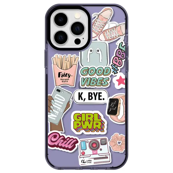 Girl Power Apple iPhone 13 Pro Max impact Lilac Case