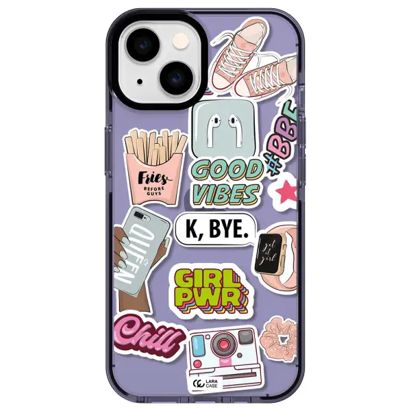 Girl Power Apple iPhone 14 impact Lilac Case