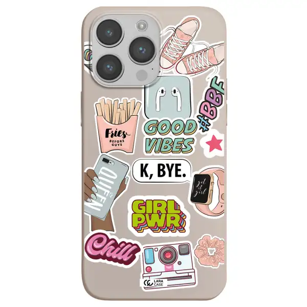 Girl Power Apple iPhone 14 pro max Silicone Stone Case