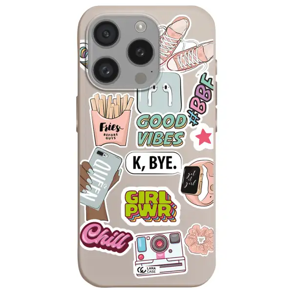Girl Power Apple Iphone 15 Pro Silicone Stone Case