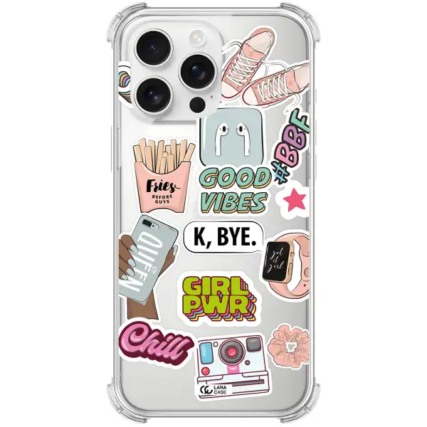 Girl Power Apple Iphone 16 Pro Max Clear Pc Case