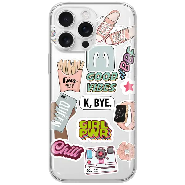 Girl Power Apple Iphone 16 Pro Max Clear Tpu Case