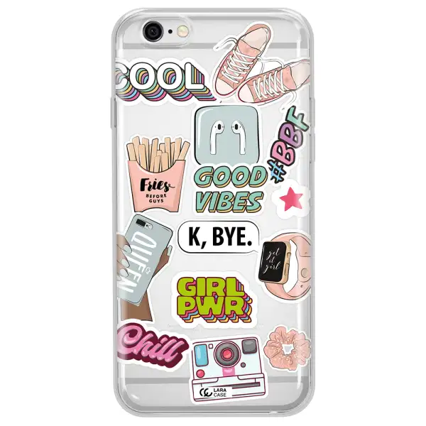 Girl Power Apple iPhone 6 plus Clear TPU Case