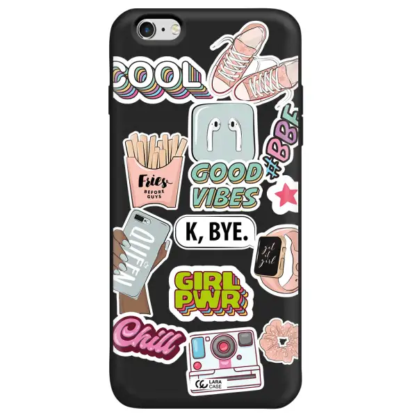 Girl Power Apple iPhone 6 plus Silicone black Case