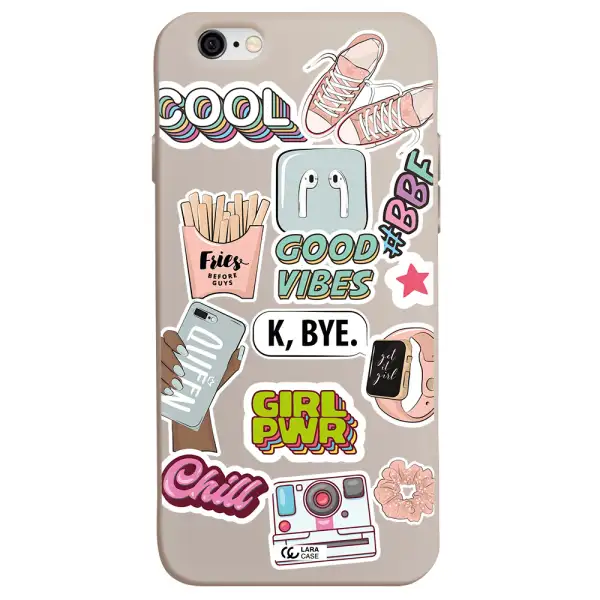 Girl Power Apple iPhone 6 Silicone Stone Case