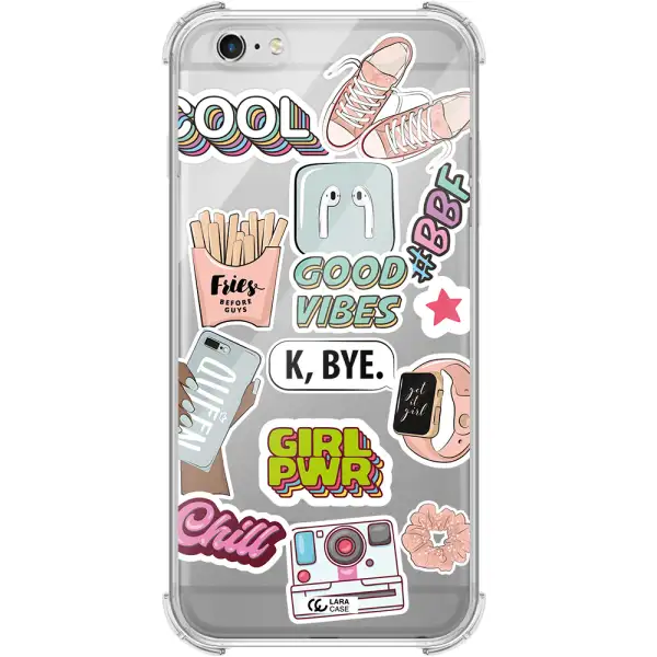Girl Power Apple iPhone 6S Clear PC Case