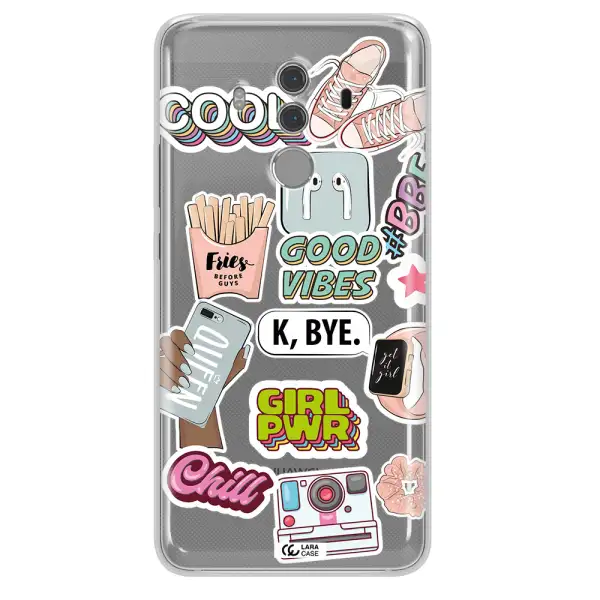 Girl Power Huawei Mate 10 Pro Clear TPU Case