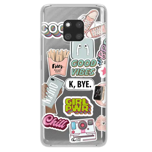 Girl Power Huawei Mate 20 Pro Clear TPU Case