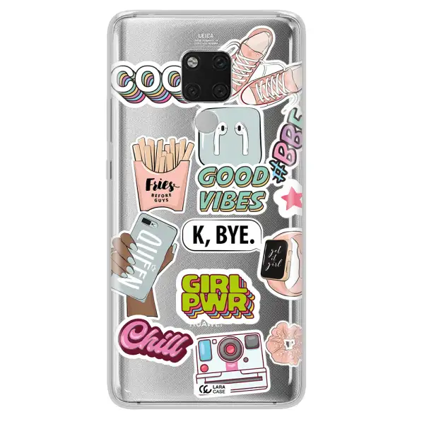 Girl Power Huawei Mate 20X Clear TPU Case