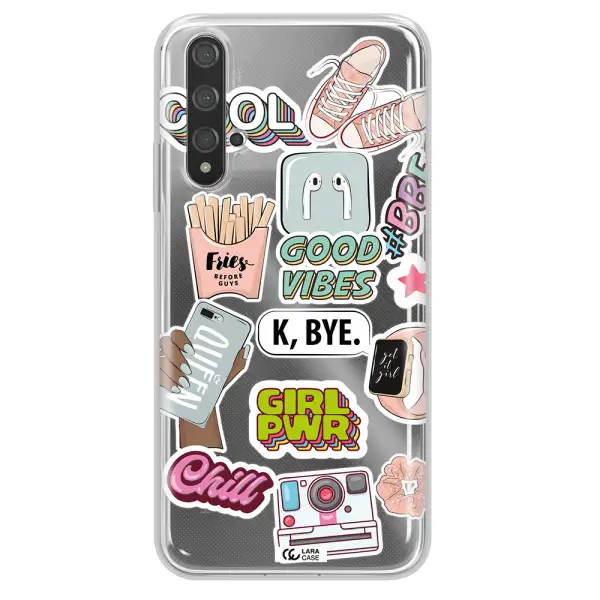 Girl Power Huawei Nova 5t Clear TPU Case