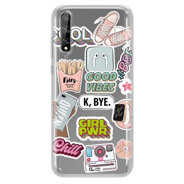 Girl Power Huawei P Smart S Clear TPU Case