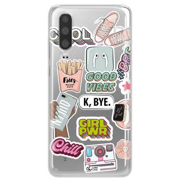 Girl Power Huawei P30 Clear TPU Case