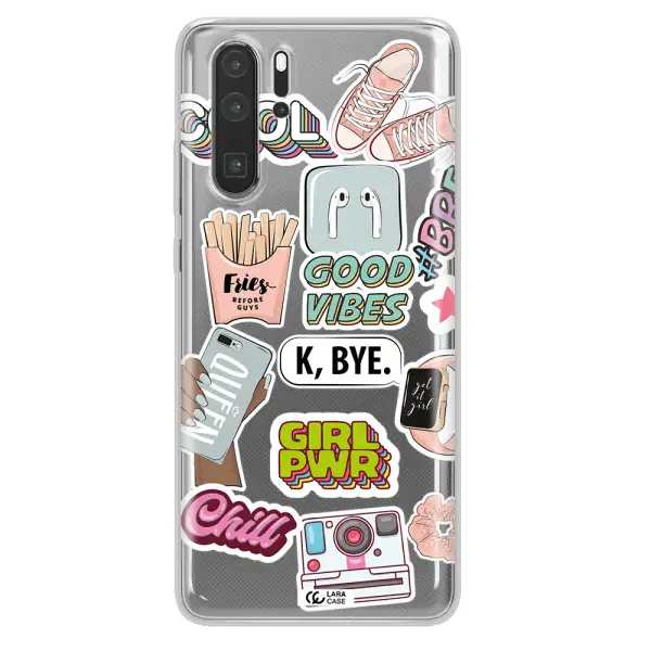 Girl Power Huawei P30 Pro Clear TPU Case