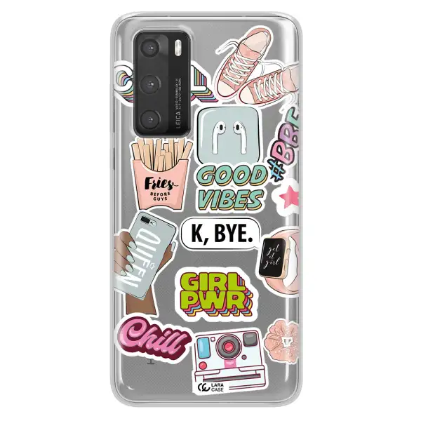 Girl Power Huawei P40 Clear TPU Case