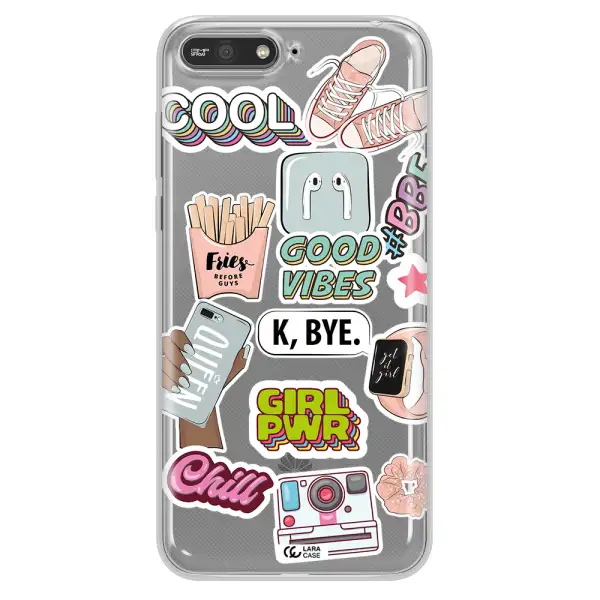 Girl Power Huawei Y6 2018 Clear TPU Case