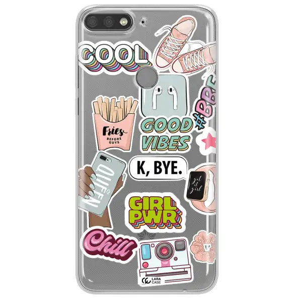 Girl Power Huawei Y7 Prime 2018 Clear TPU Case