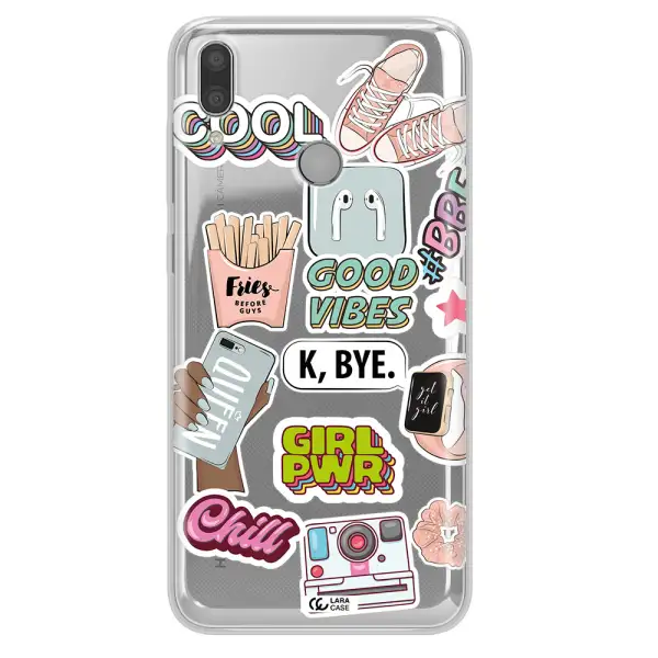 Girl Power Huawei Y9 2019 Clear TPU Case
