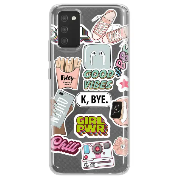 Girl Power Samsung A02S Clear TPU Case
