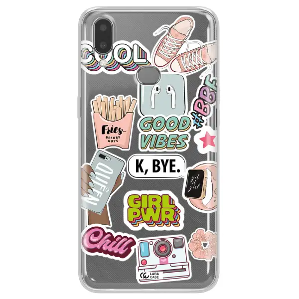 Girl Power Samsung A10S Clear TPU Case
