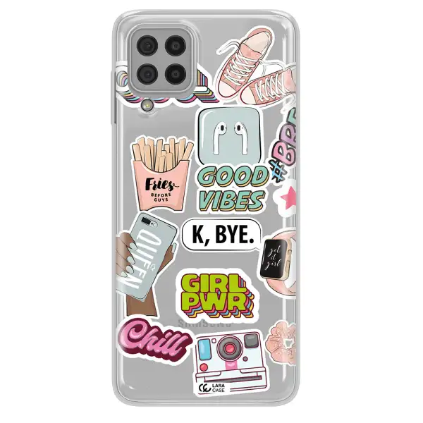 Girl Power Samsung A22 4g Clear TPU Case