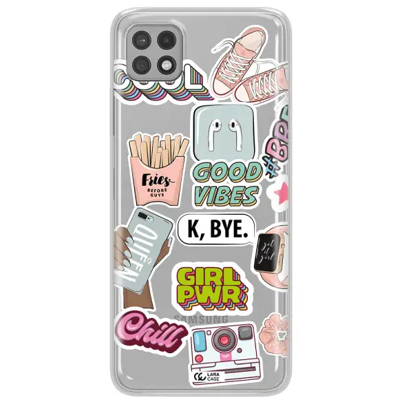 Girl Power Samsung A22 5g Clear TPU Case