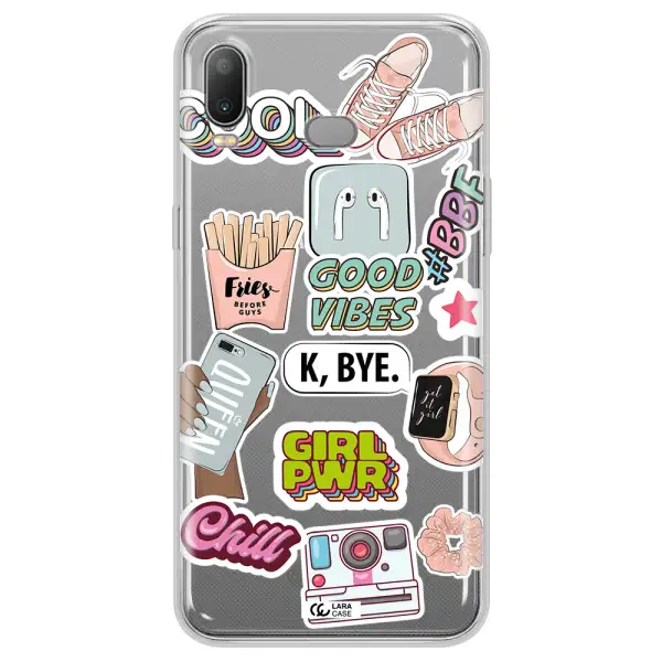 Girl Power Samsung A6S Clear TPU Case