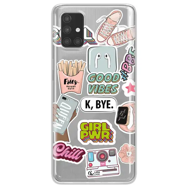 Girl Power Samsung A71 Clear TPU Case