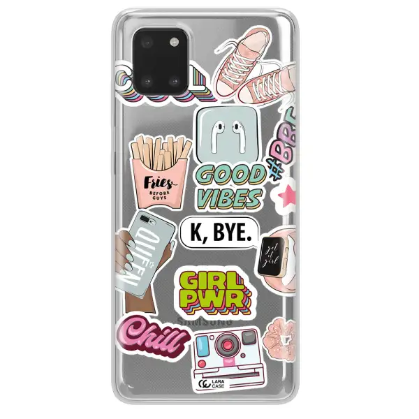 Girl Power Samsung A81 Clear TPU Case