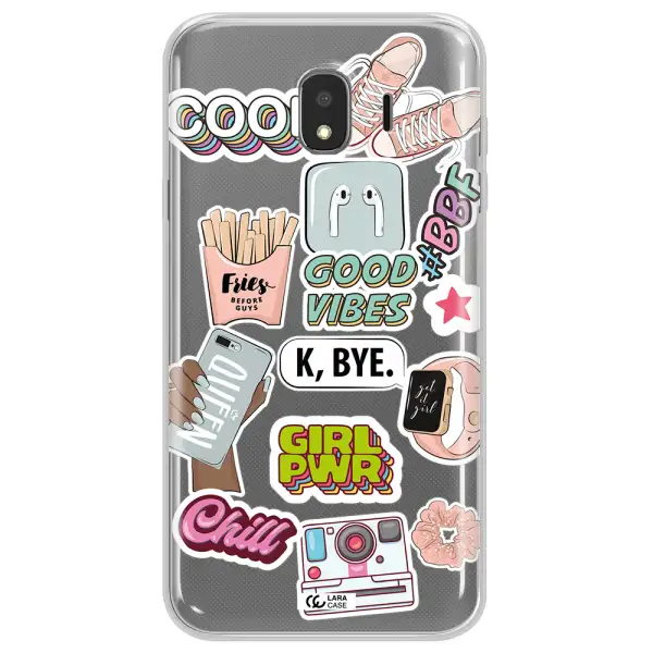 Girl Power Samsung J4 Clear TPU Case