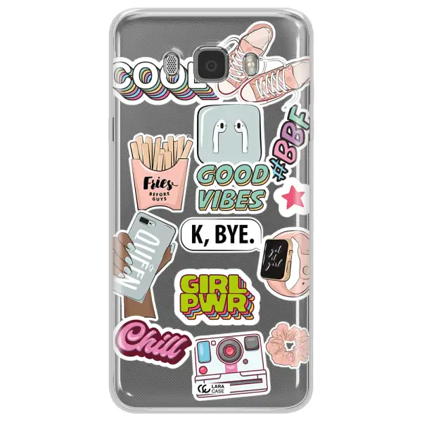 Girl Power Samsung J7 2016 Clear TPU Case