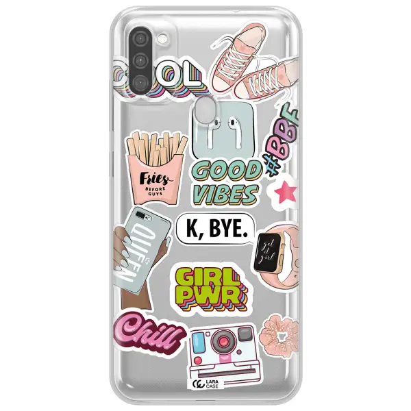 Girl Power Samsung M11 Clear TPU Case