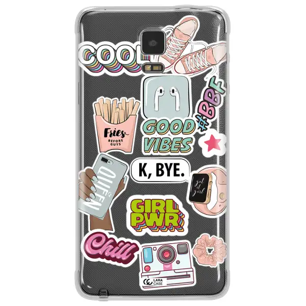 Girl Power Samsung Note 4 Clear TPU Case