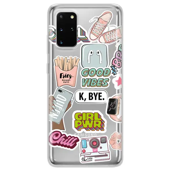 Girl Power Samsung S 20 Plus Clear TPU Case