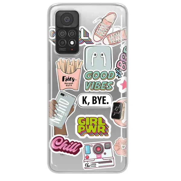 Girl Power Xiaomi Note 11 Pro Clear TPU Case