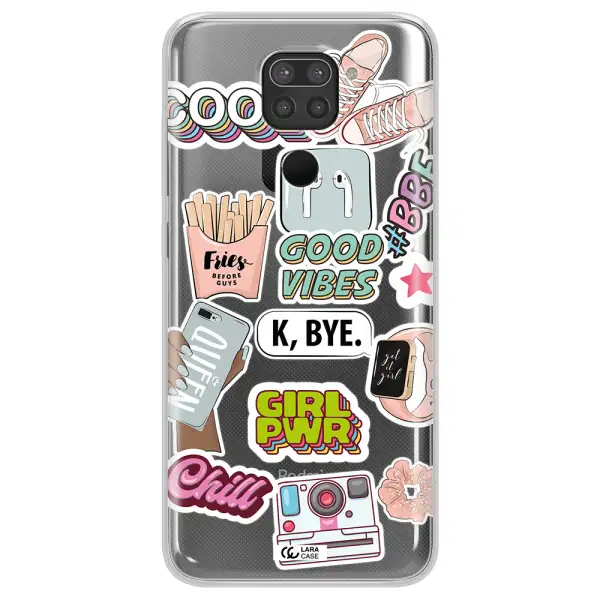 Girl Power Xiaomi Redmi Note 9 Clear TPU Case