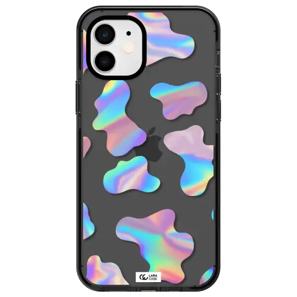 Colorful Spots Apple iPhone 11 impact Smoke Black Case