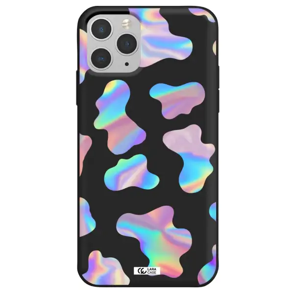 Colorful Spots Apple iPhone 11 pro Silicone black Case