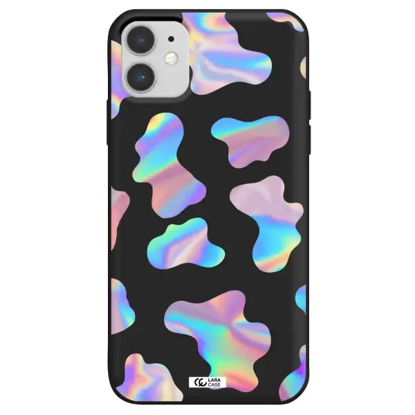 Colorful Spots Apple iPhone 11 Silicone black Case