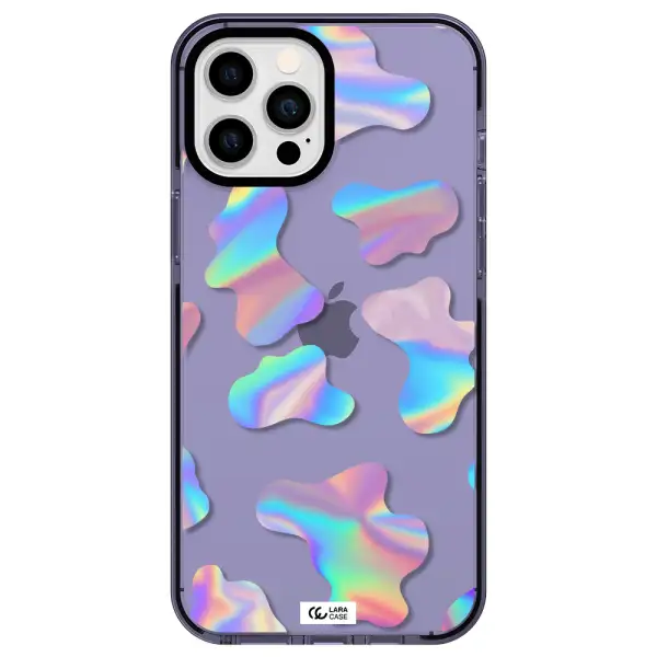 Colorful Spots Apple iPhone 12 pro max impact Lilac Case