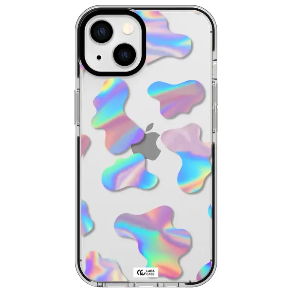Colorful Spots Apple iPhone 13 impact black border Case