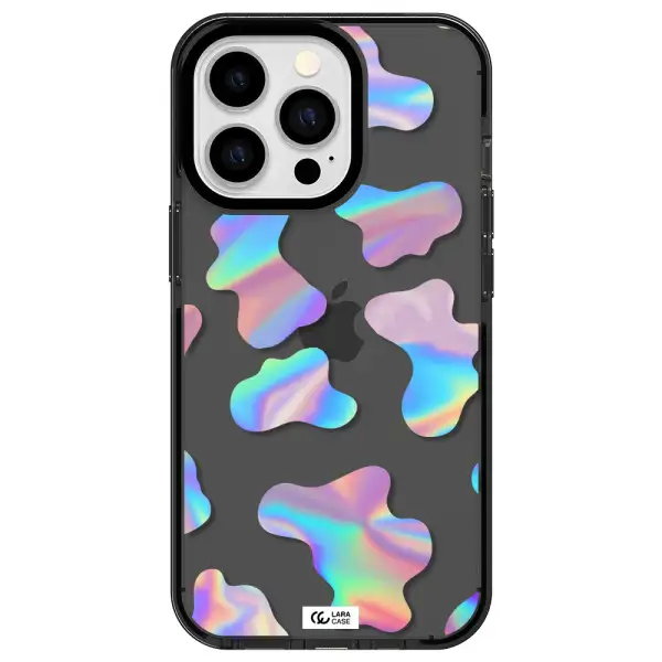 Colorful Spots Apple iPhone 13 Pro impact Smoke Black Case